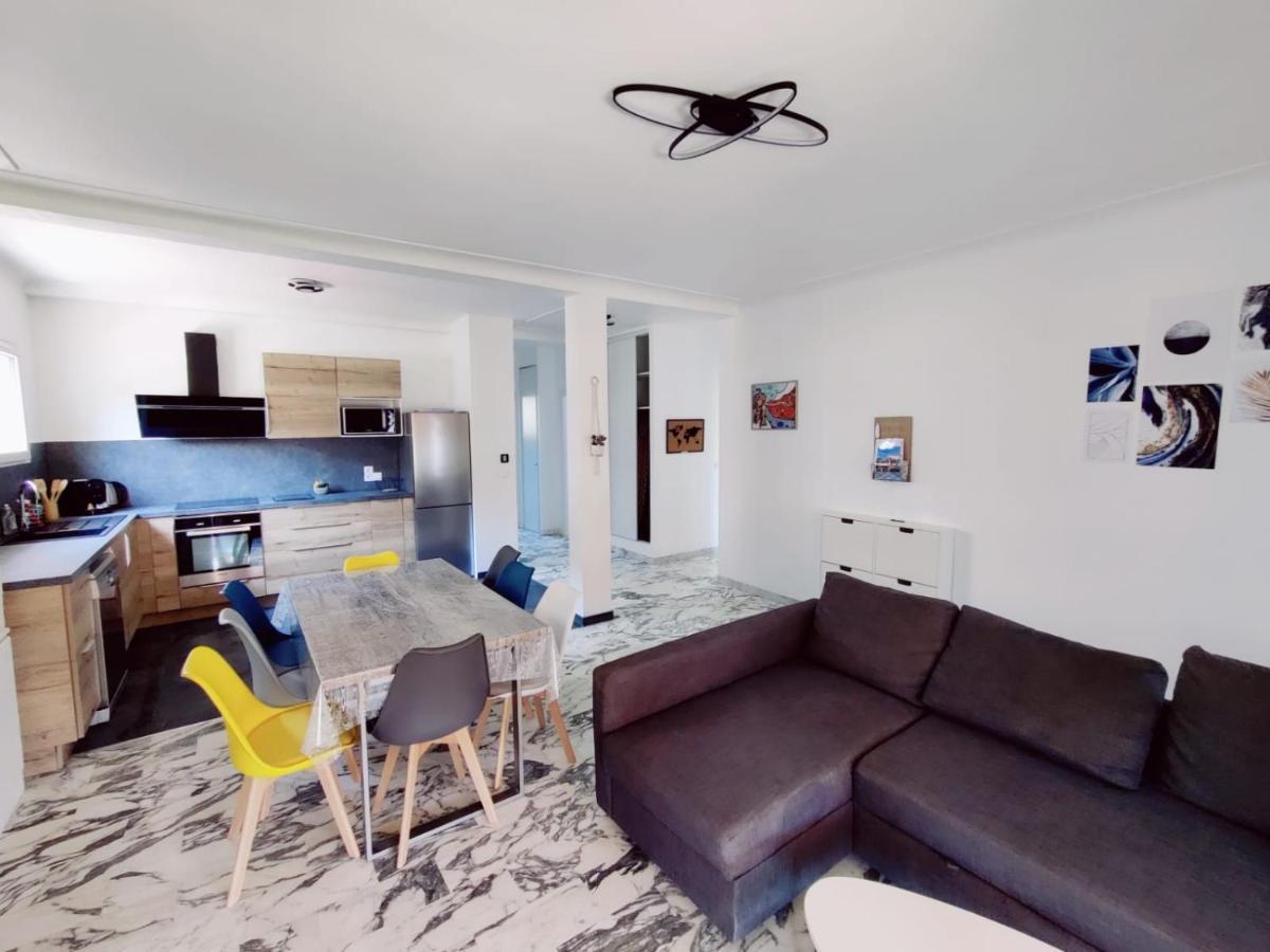 La Villa Castel - Haut De Villa - Parkings- 3 Chambres - 8 Couchages - Jardin - Barbecue Καν-συρ-Μερ Εξωτερικό φωτογραφία
